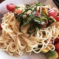 はるさくあおちゃん's cooksnap of when they made 簡単☆トマトとアボガドとツナの冷製パスタ.