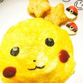 干芋くん's cooksnap of when they made 簡単キャラ弁ピカチュウ＆モンスターボール.