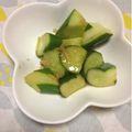 ぽぽきゅ's cooksnap of when they made ⭐️”シャキシャキ”胡瓜のピリ辛中華炒め.