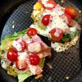 せきとりーな's cooksnap of when they made ベジ♪レタスピザ.