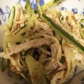 デイジー1222's cooksnap of when they made 茹で鶏ときゅうりの胡麻味噌和え.