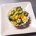 アクセル☆'s cooksnap of when they made オクラとコーンのバター醤油♬お弁当に☆.
