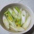 えみんちゅ＊'s cooksnap of when they made 白葱とコーン・枝豆のコンソメスープ.
