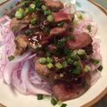 さわさわ★'s cooksnap of when they made おうち居酒屋♡牛肉のたたき.
