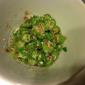たろっぺ♪'s cooksnap of when they made 簡単もう一品☆オクラチーズおかか♬.