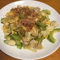 rahane's cooksnap of when they made 鶏肉と厚揚げのヘルシーゴーヤチャンプルー.