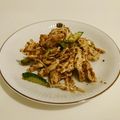 クックBHU7ME☆'s cooksnap of when they made 茹で鶏ときゅうりの胡麻味噌和え.