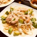 となりのぽっぽろ's cooksnap of when they made ＊海老アボクリームパスタ＊.
