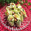 なつき☆ミ's cooksnap of when they made 冷凍唐揚げで♡生春巻き.