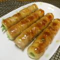 ジョングレ's cooksnap of when they made ★お弁当★アスパラと竹輪の豚肉巻★.