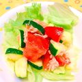 ヒナキチ's cooksnap of when they made 10分待って☺ズッキーニ&キュウリサラダ.