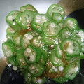 muku＆maru's cooksnap of when they made 超簡単！オクラととろろこんぶの和え物♪.