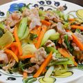 ひーかん's cooksnap of when they made 豚こま肉と青梗菜のピリ辛味噌炒め♡.