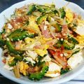 ☆るい～ぢ☆'s cooksnap of when they made ゴーヤチャンプル　ベーコンで！お弁当にも.