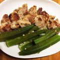 もゆずん's cooksnap of when they made 豚ヒレ肉のバターレモンソテーオクラ添え.