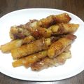 club115's cooksnap of when they made 長いもの豚バラ巻き.