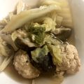 him0118's cooksnap of when they made ☆レンコンつくねと白菜の煮物☆.