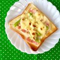 ふたごゆき's cooksnap of when they made アスパラベーコンオニオンチーズトースト♪.