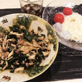 miwayon's cooksnap of when they made ワカメときのこの炒め物.