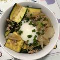 ねんねc's cooksnap of when they made 朝昼夕♪簡単美味♪ズッキーニと玉ねぎの丼.