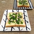 Chikatan☆'s cooksnap of when they made 胡瓜の和トースト　～胡麻の香り.