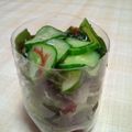 やっぺ841's cooksnap of when they made キュウリとワカメの酢の物.