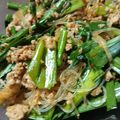 MarsaM's cooksnap of when they made 《メイン》ひき肉と春雨のピリ辛炒め.