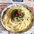 mocha03's cooksnap of when they made 暑い日さっぱり！梅と大葉の納豆冷製パスタ.