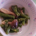 eiyoushi's cooksnap of when they made いんげんとしめじのごま和え.