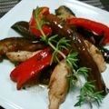 もりはん's cooksnap of when they made バルサミコで茄子とささみのマリネ♪.