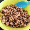 yuzunon's cooksnap of when they made かたまりのあるナッツと黒糖のグラノーラ.