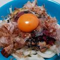 ゆでたまごの達人's cooksnap of when they made お夜食に。梅ゴマ納豆うどん！.