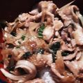 withスマーフ's cooksnap of when they made 丼にもお弁当にも！豚肉とシソの甘辛炒め.
