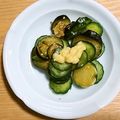 風の子シー's cooksnap of when they made ♡胡麻香るキュウリとナスのごま油和え.