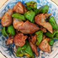 てぎわ's cooksnap of when they made ピーマンと砂ズリのオイスターソース炒め.