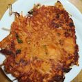 賢くんママ's cooksnap of when they made ピリ辛☆キムチともやしのチヂミ.