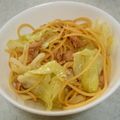 dober5's cooksnap of when they made 【簡単】キャベツとツナのだし醤油パスタ.