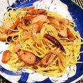 ☆クルンテープ☆'s cooksnap of when they made ソーセージと玉ねぎのアンチョビパスタ.