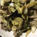 harutama's cooksnap of when they made ナスとキャベツと豚肉の柚子胡椒ポン酢炒め.
