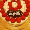 hinka's cooksnap of when they made 型不要☆簡単ぐるぐるいちごショートケーキ.