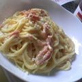 乙女になるぞん's cooksnap of when they made 絶対失敗なしの、レストランのカルボナーラ.