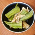 ＊実月＊'s cooksnap of when they made 油あげとオクラの煮物(きつね味).