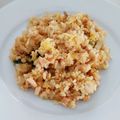 くっくペタ's cooksnap of when they made 大葉にんにく醤油ｄｅチャーハン.