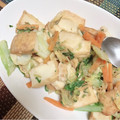 R＊K's cooksnap of when they made キャベツと厚揚げの味噌炒め.