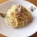 もくもっくるるんぱ's cooksnap of when they made ツナマヨスパゲッティー.