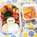 ❤Yukitty❤'s cooksnap of when they made ディズニー キャラ ベイマックス弁当.
