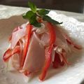 ゆみクローバー's cooksnap of when they made 新たまねぎとハムのマリネ.