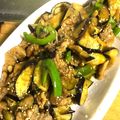 夕飯は６時です's cooksnap of when they made 簡単♪豚(鶏・牛)なすピーマンの甘辛炒め.