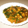 ＊ちーママ＊'s cooksnap of when they made ほうれん草と厚揚げのカレー☆.