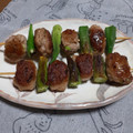 ponnko's cooksnap of when they made 豚とオクラの串焼き♪.